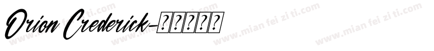 Orion Crederick字体转换